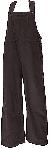 GURU SHOP Cord-Latzhose, Hose, Jumpsuit, Overall, Schwarz, Baumwolle, Size:S/M (38) von GURU SHOP