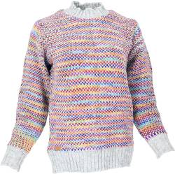 GURU SHOP Dicker Unisex Wollpullover, Wollpulli aus Schurwolle, Regenbogen/2, Size:L (40) von GURU SHOP