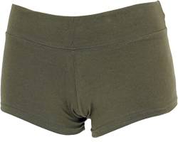 GURU SHOP Goa Pantys, Hotpants, Bikini Shorts, Olivgrün, Baumwolle, Size:L (40) von GURU SHOP