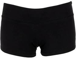 GURU SHOP Goa Pantys, Hotpants, Bikini Shorts, Schwarz, Baumwolle, Size:M (38) von GURU SHOP
