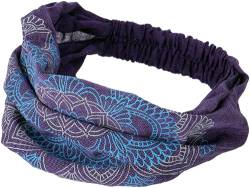 GURU SHOP Haarband, Kopfband, Bandana Mandala Kopfbedeckung, Herren/Damen, Lila, Baumwolle, Size:One Size von GURU SHOP