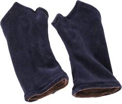 GURU SHOP Handstulpen aus Samtstoff - Blau/coffee, Herren/Damen, Baumwolle, Size:One Size von GURU SHOP