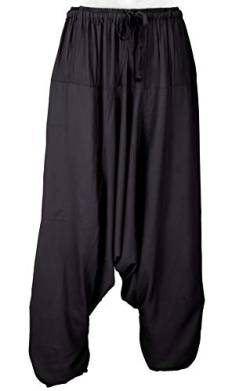 GURU SHOP Haremshose, Pluderhose, Pumphose, Aladinhose, Damen, Schwarz, Synthetisch, Size:38 von GURU SHOP