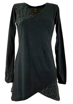 GURU SHOP Hippie Minikleid Chic, Tunika, Schwarz, Baumwolle, Size:S (36) von GURU SHOP