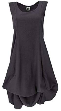 GURU SHOP Langes Wandelbares Sommerkleid, Maxikleid, Schwarz, Baumwolle, Size:M (40) von GURU SHOP