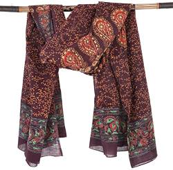 GURU SHOP Leichter Mandala Pareo, Sarong, Handbedrucktes Baumwolltuch, Wandbehang, Herren/Damen, Modell 17, Baumwolle, Size:One Size, 160x100 cm von GURU SHOP