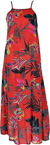 GURU SHOP Maxikleid, Sommerkleid, Strandkleid, Rot, Synthetisch, Size:S (36) von GURU SHOP