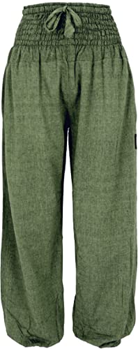 GURU SHOP Muckhose, Aladinhose mit Breitem Bund, Grün, Baumwolle, Size:L (40) von GURU SHOP