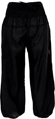 GURU SHOP Muckhose, Aladinhose mit Breitem Bund, Schwarz, Baumwolle, Size:L (40) von GURU SHOP