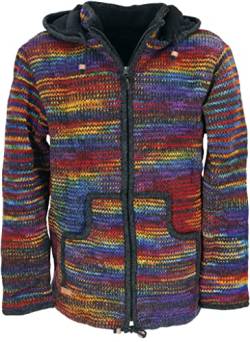 GURU SHOP Strickjacke Wolljacke Nepaljacke, Modell 13, Wolle, Size:L von GURU SHOP