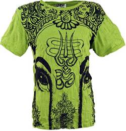 GURU SHOP Sure Herren T-Shirt Elefant, Lemon, Baumwolle, Size:XL von GURU SHOP