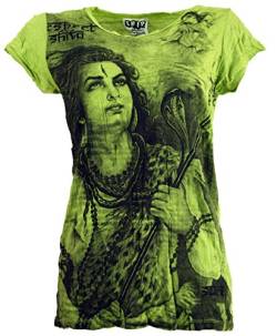 GURU SHOP Sure T-Shirt Shiva, Lemon, Baumwolle, Size:M (38) von GURU SHOP