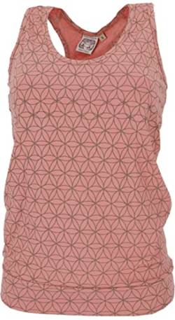 GURU SHOP Tanktop, Flower of Life Yoga Top aus Bio-Baumwolle, Desert Sand, Size:XL (42) von GURU SHOP