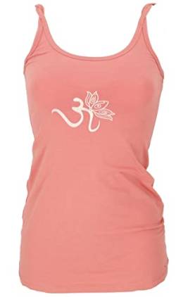 GURU SHOP Yoga-Top aus Bio-Baumwolle OM, Apricot, Size:XL (42) von GURU SHOP