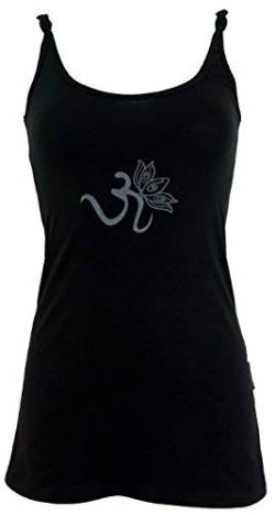 GURU SHOP Yoga-Top aus Bio-Baumwolle OM, Schwarz, Size:XL (42) von GURU SHOP