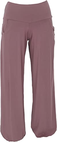 GURU SHOP Yogahose aus Bio-Baumwolle, Pluderhose, Altrosa, Size:L (40) von GURU SHOP