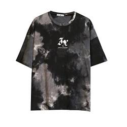 GURUNVANI Herren Harajuku Streetwear, Herren , Halbarm Hip Hop T-Shirt, 3322schwarz, Mittel von GURUNVANI