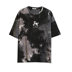 GURUNVANI T-Shirt Herren Harajuku Streetwear T-Shirt Herren T-Shirt Halbarm Hip Hop T-Shirt, 3322schwarz, XX-Large von GURUNVANI