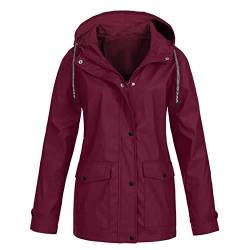 GUTOUWAN Fahrrad-Regenjacke Damen Regen Poncho Cape Damen Fahrradregenkleidung Regenjacke Fahrrad Damen Wander Regenjacke Damen Regenmantel Transparent Regenmantel Damen Durchsichtig Regen Mantel von GUTOUWAN