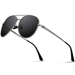 GUZTAG Herren Pilotenbrille Brille Polarisierte Sonnenbrille Klassische Unisex Fliegerbrille UV400 Filter Fahren Sonnenbrillen G8259 von GUZTAG