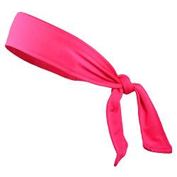 Stirnbänder, Stirnbänder for Binden am Stirnband for Damen und Herren, for Laufen, sportliches Haar-Stirnband, elastisch, Sport, Schweiß, verstellbar, rutschfest, feuchtigkeitsableitend (Color : Pink von GVATS