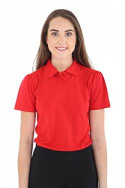 GW Classyoutfit® Polo-T-Shirt, für Mädchen, einfarbig, 2 Stück, 2 x Rot, 9-10 Jahre von GW CLASSY OUTFIT