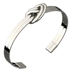GWG Jewellery Sterling Silber Armband, Keltischer Doppelknoten der Liebe von GWG Jewellery