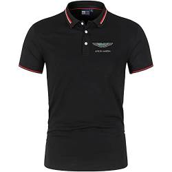 GXEBOPS Golf Poloshirt für Herren As_ton Mar_tin Service Kurzarm T-Shirts Lässiges T-Shirt Poloshirts Größe/A/L von GXEBOPS