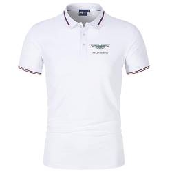 GXEBOPS Golf Poloshirt für Herren As_ton Mar_tin Service Kurzarm T-Shirts Lässiges T-Shirt Poloshirts Größe/B/S von GXEBOPS