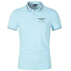 GXEBOPS Golf Poloshirt für Herren As_ton Mar_tin Service Kurzarm T-Shirts Lässiges T-Shirt Poloshirts Größe/D/XL von GXEBOPS