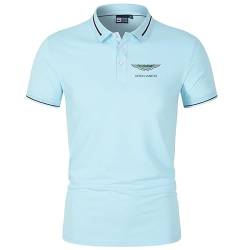 GXEBOPS Golf Poloshirt für Herren As_ton Mar_tin Service Kurzarm T-Shirts Lässiges T-Shirt Poloshirts Größe/D/XXL von GXEBOPS