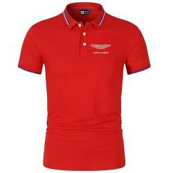 GXEBOPS Golf Poloshirt für Herren As_ton Mar_tin Service Kurzarm T-Shirts Lässiges T-Shirt Poloshirts Größe/H/XXL von GXEBOPS