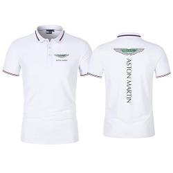 GXEBOPS Golf Poloshirt für Herren As_ton Mar_tin Service Kurzarm T-Shirts Lässiges T-Shirt Poloshirts Hemden/A/3XL von GXEBOPS