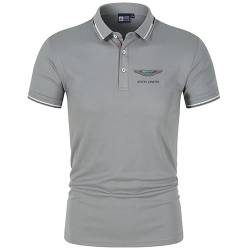 GXEBOPS Golf Poloshirt für Herren As_ton Mar_tin Service Kurzarm T-Shirts Lässiges T-Shirt Poloshirts Hemden/E/L von GXEBOPS