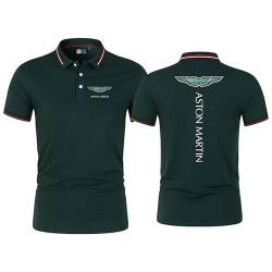 GXEBOPS Golf Poloshirt für Herren As_ton Mar_tin Service Kurzarm T-Shirts Lässiges T-Shirt Poloshirts Hemden/H/M von GXEBOPS