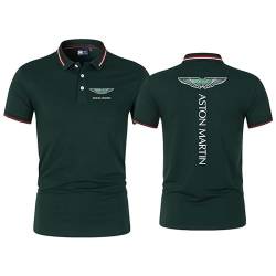 GXEBOPS Golf Poloshirt für Herren As_ton Mar_tin Service Kurzarm T-Shirts Lässiges T-Shirt Poloshirts Hemden/H/XXL von GXEBOPS