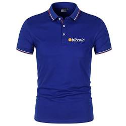 GXEBOPS Golf Poloshirt für Herren Bitcoin Service Kurzarm T-Shirts Lässiges T-Shirt Poloshirts Vermissen/C/L von GXEBOPS