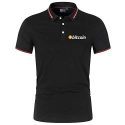 GXEBOPS Golf Poloshirt für Herren Bitcoin Service Kurzarm T-Shirts Lässiges T-Shirt Poloshirts Vermissen/F/3XL von GXEBOPS