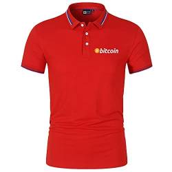 GXEBOPS Golf Poloshirt für Herren Bitcoin Service Kurzarm T-Shirts Lässiges T-Shirt Poloshirts Vermissen/H/L von GXEBOPS