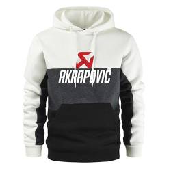 GXEBOPS Herren Hoodie Akr-ap_ovic Baumwolle Colorblock Lässige Sportbekleidung Langarm Damen Kapuzenjacke T-Shirt/C/M von GXEBOPS