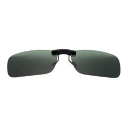 GXFCAI 1 Stück Unisex Polarisierte Clip-On Fahrbrille Sonnenbrille Tag Vision UV400 Linse Sonnenbrille Vision Reiten Nacht Clip Fahren, grün, Einheitsgröße von GXFCAI