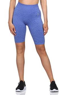 GYMSHARK Damen Adapt Animal Seamless Shorts, Tights Farbe: Blau (Hybrid); Größe: M von GYMSHARK