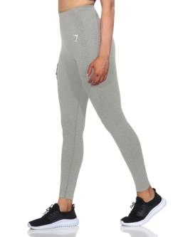 GYMSHARK Damen Vital Seamless 2.0 Leggings, Tights Farbe: Hellgrau Meliert; Größe: S von GYMSHARK