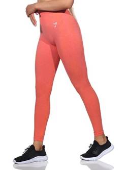 GYMSHARK Damen Vital Seamless 2.0 Leggings, Tights Farbe: Pink-Orange Meliert; Größe: M von GYMSHARK
