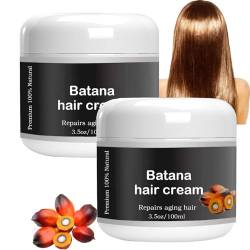 2 Pcs Batana Oil Hair Cream, Batana Oil Organic for Healthy Hair, Promotes Hair Wellness for Men & Women, Enhances Hair & Skin Radiance, Leaves Hair Smoother Oil von GYORI