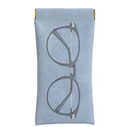 Brillenaufbewahrungstasche | Sonnenbrillen-Tragetasche - Wasserdichte PVC-Leder-Flanellfutter-Brillen-Reisetasche mit selbstrückstellender Öffnung für Männer Gyouza von GYOUZA