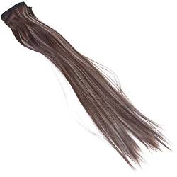 GYSURYB Frauen Menschenhaar Klipp Peruecke in den Haarverlaengerungen 7 Stueck 70g 20 inch Kammel- + Golden- von GYSURYB