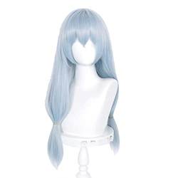 GZIRUE Blaue Lange Gerade Perücke Haar für Mahito Cosplay Halloween Party Anime JJK Kaisen Wig Kostüm von GZIRUE