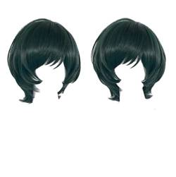 GZIRUE Dunkelgrüne Kurze Perücke Haar für Mai Zenin Cosplay Wig Anime JJK Kaisen Bob Wig Kostüm von GZIRUE