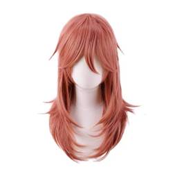 GZIRUE Dunkelorange Lange Perücke Haar für Angel Devil Cosplay Wig Anime Man Kostüm mit Perücke Kappe Wig Cap von GZIRUE